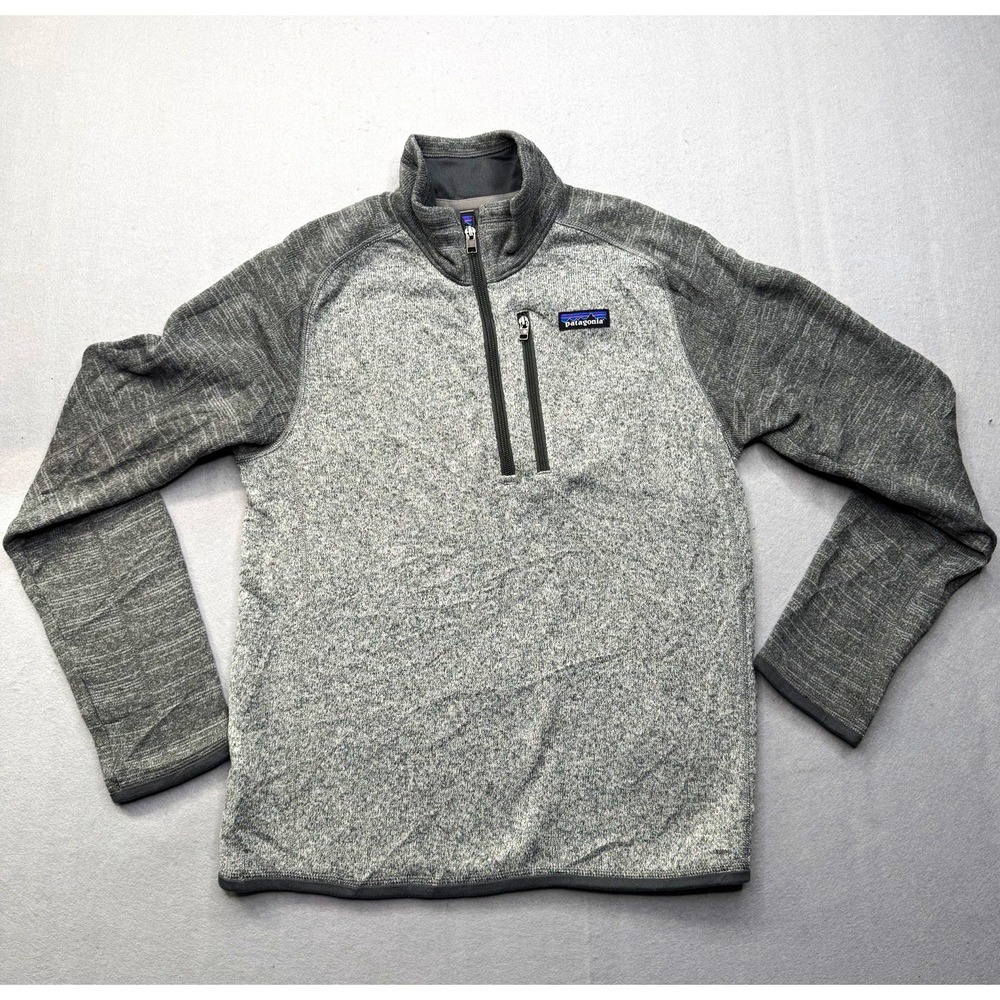 Patagonia Better Sweater 1/4 Zip Men XS Nickel Forge Grey Fleece Pullover 25523